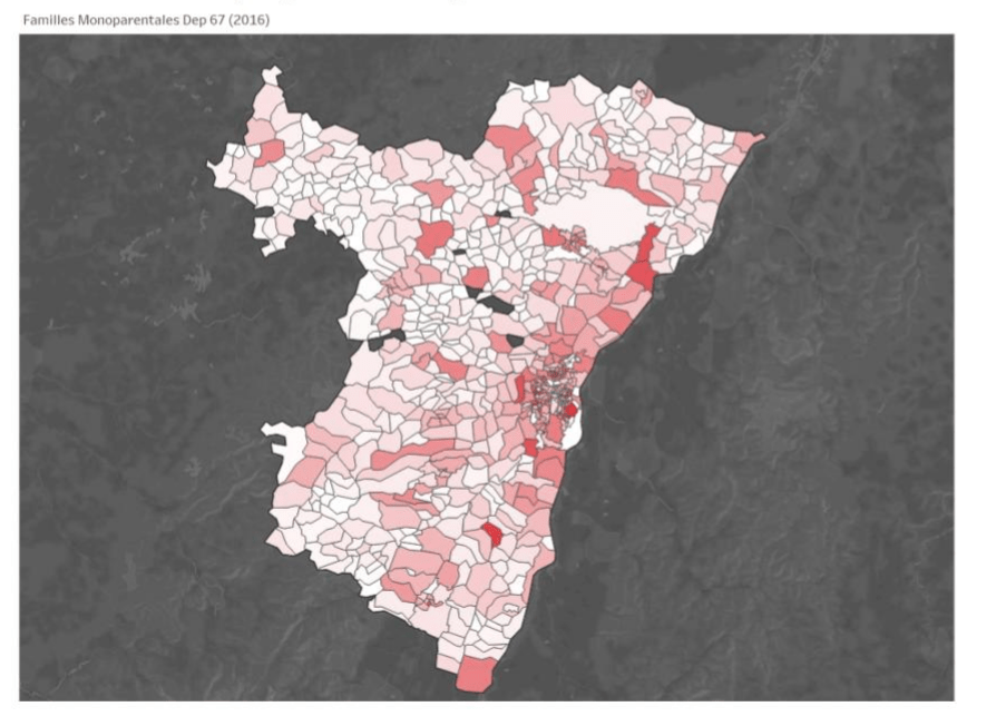 Familles monoparentales dans le Bas-Rhin