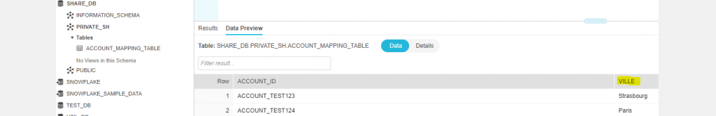 Snowflake data sharing