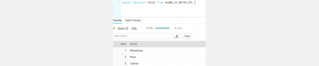 Snowflake data sharing