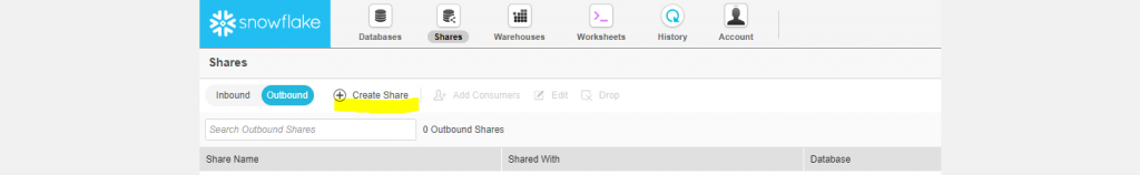 Snowflake data sharing