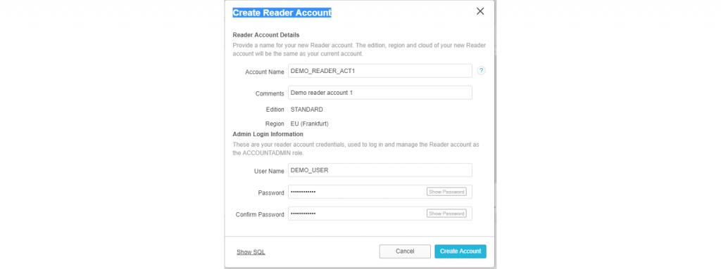 Snowflake data sharing