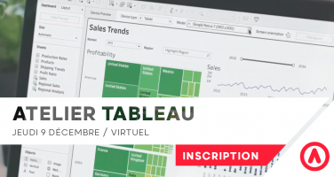 Atelier Tableau Software Data Dashboard