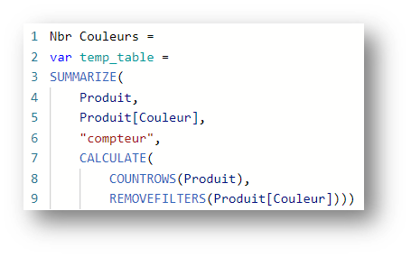 DAX requête sql